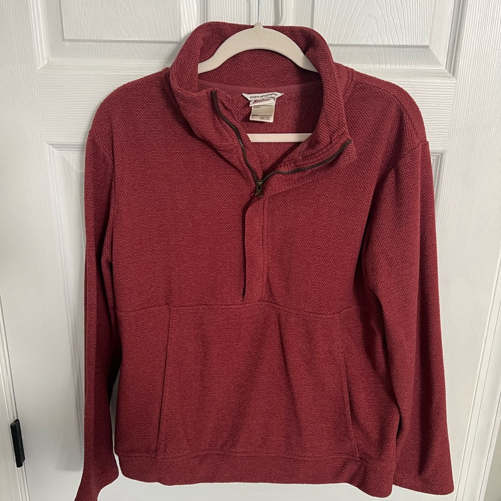 Women’s Raspberry Colored Avalanche Quarter-Zip Pullover, Large